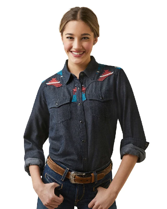 Women's Dutton Shirt Zippered Buttoned Snapped
