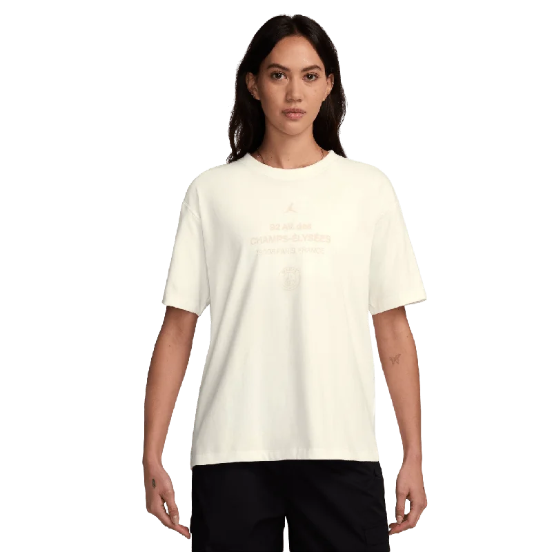 Paris Saint-Germain Women's T-Shirt (FV7748-133) Lace Blend Ribbed Blend Corduroy Blend