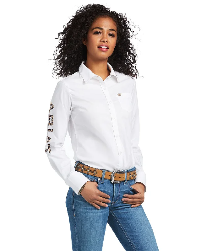 Women's Team Kirby Stretch Shirt Real Fur Shearling Chenille