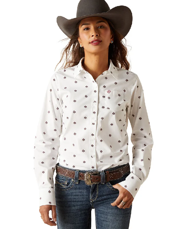 Women's Kirby Stretch Shirt Plaid T-Shirt Polka Dot Checkered