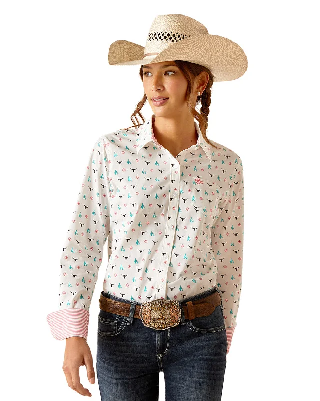 Women's Wrinkle Resistant Kirby Stretch Shirt Thin T-Shirt Open Front Quick Dry
