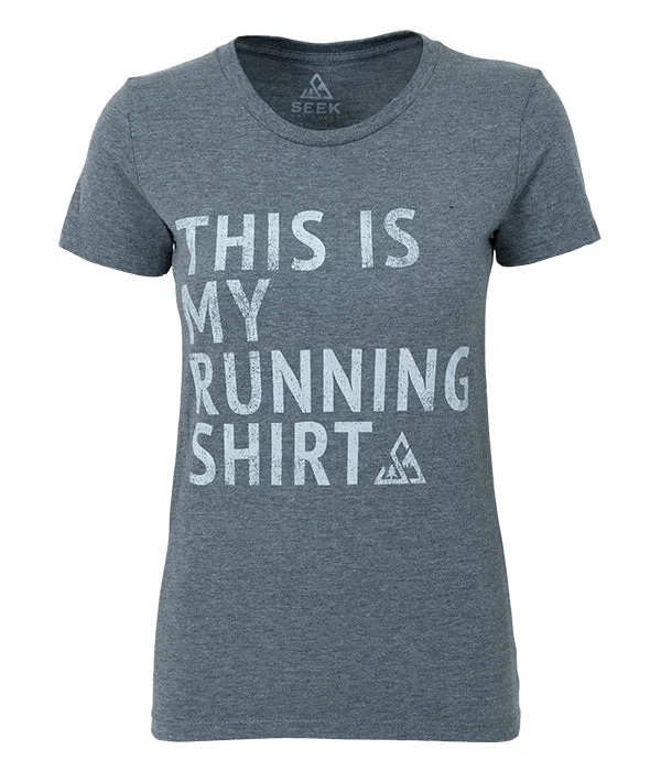 Women's My Running Shirt T-shirt Fleece Nylon Spandex