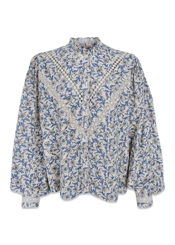 BCKILEY shirt - Blue Chenille Blend Fleece Blend Nylon Blend