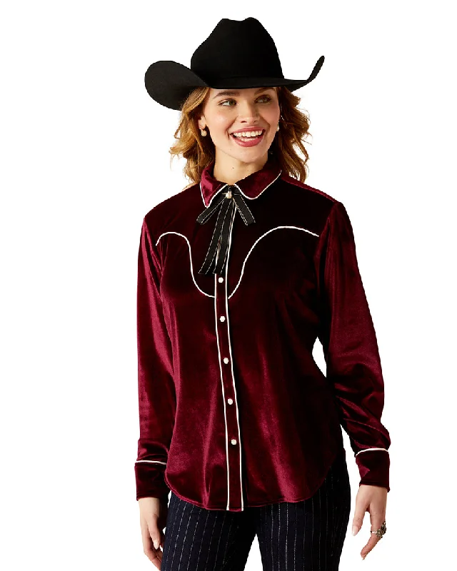 Women's Casa Rosa Shirt Striped Floral Plaid