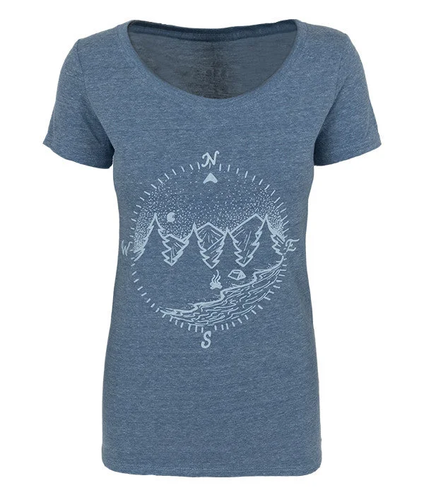 Women's True North T-shirt Elegant Classic Vintage