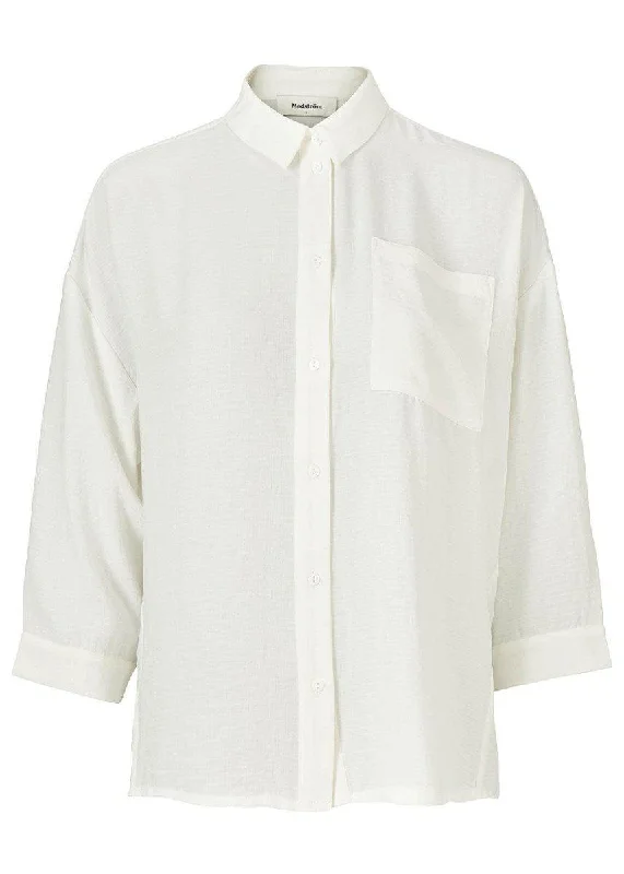 Alexis shirt - Off White Terry Blend Velvet Blend Canvas Blend