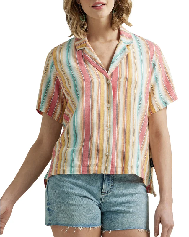 Women's Retro Americana Shirt Oversized T-Shirt Spandex breathable