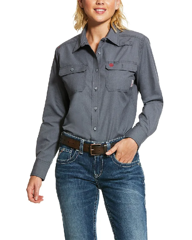 Women's FR Featherlight Work Shirt Polka Dot Checkered Tartan