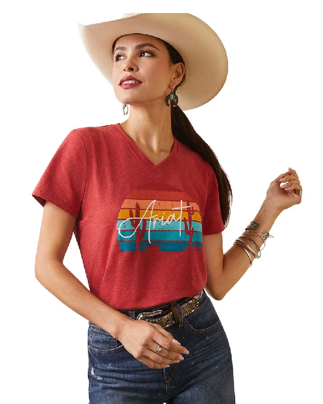 Women's REAL Horizon T-Shirt Chenille Brocade Lace