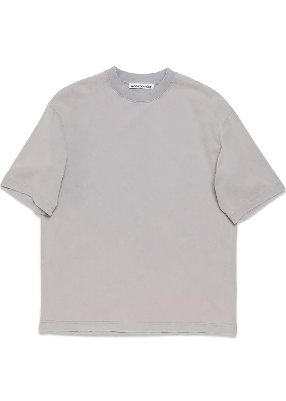Crew neck tshirt relaxed unisex fit - Dusty Purple Oversized T-Shirt Spandex breathable