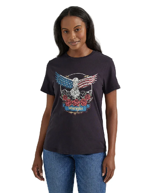 Women's Nostalgia Graphic Short Sleeve Regular Fit T-Shirt Cozy Warm Stylish