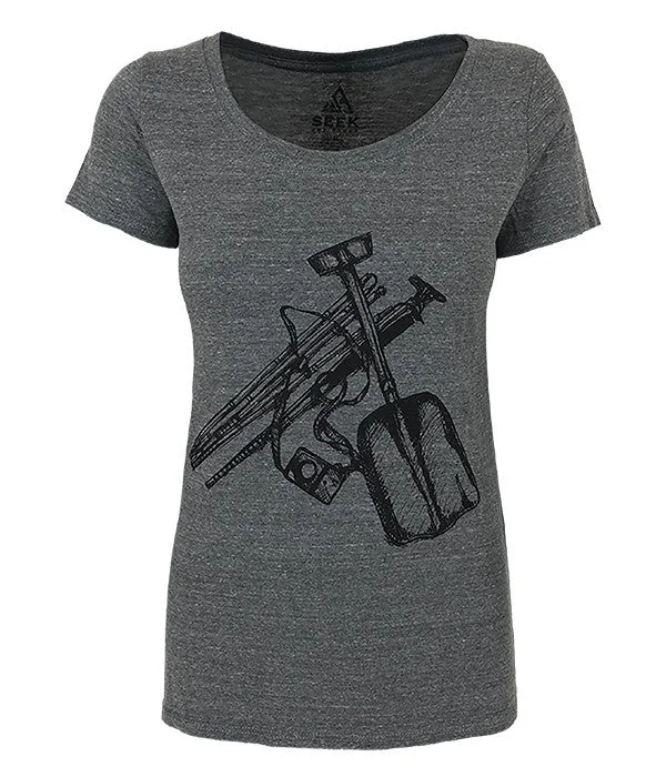 Women's Safety Check T-shirt Graphic Embroidered Appliqued