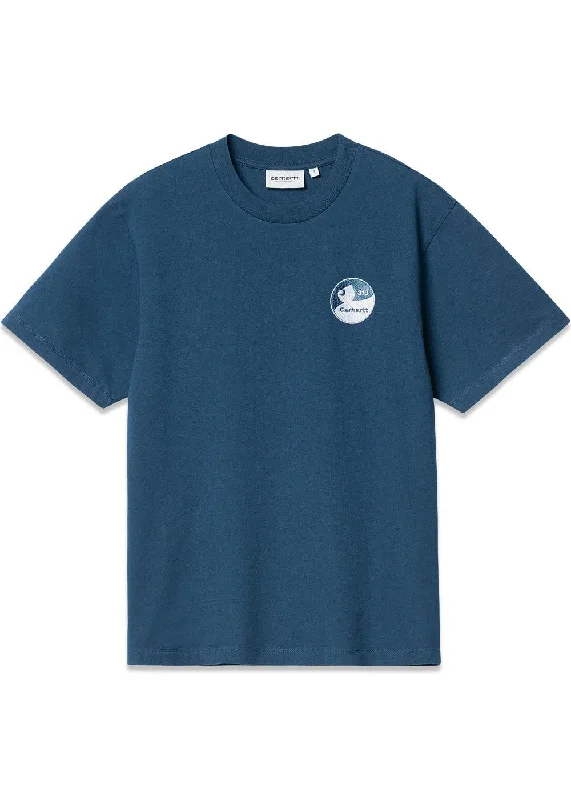 W S/S Aspen T-Shirt - Squid Heavy Enzyme Wash Silk Blend Satin Velvet