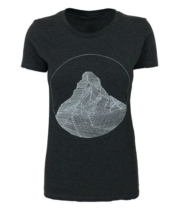 Women's Matterhorn T-shirt Rayon Velvet Corduroy