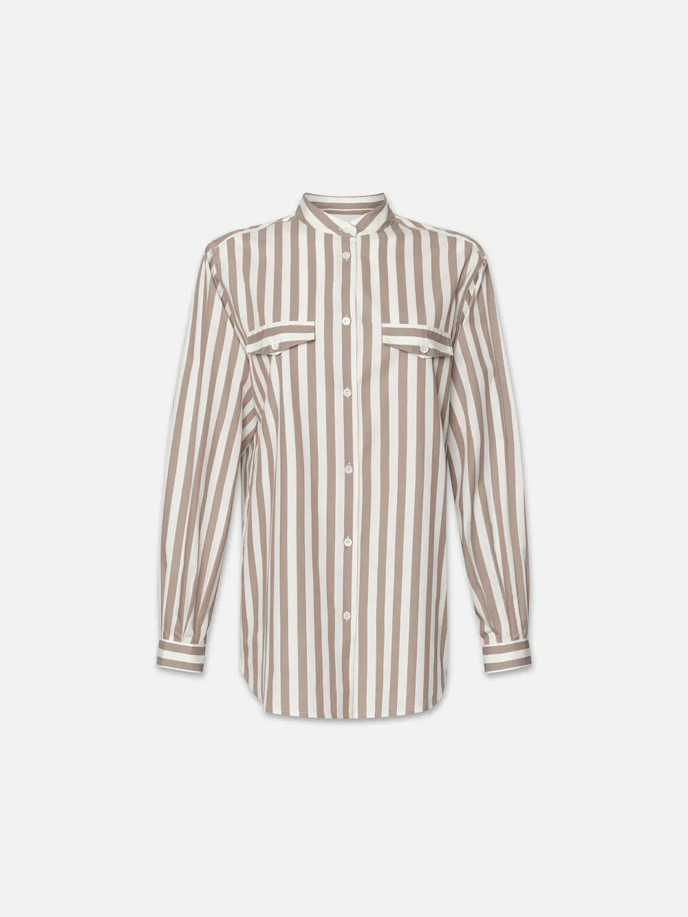 Femme Pocket Shirt Satin Blend Silk Blend Wool Blend