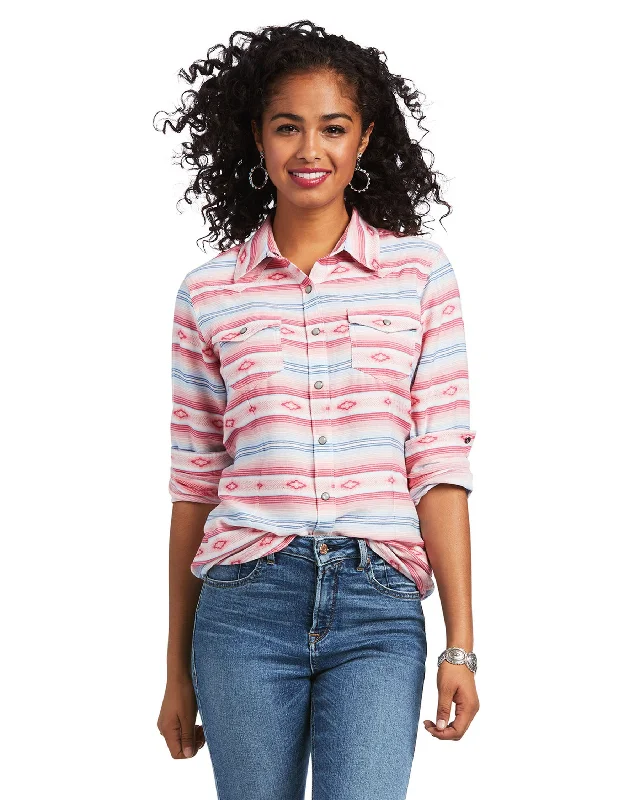 Women's REAL Watercolor Serape Shirt Chenille Blend Fleece Blend Nylon Blend