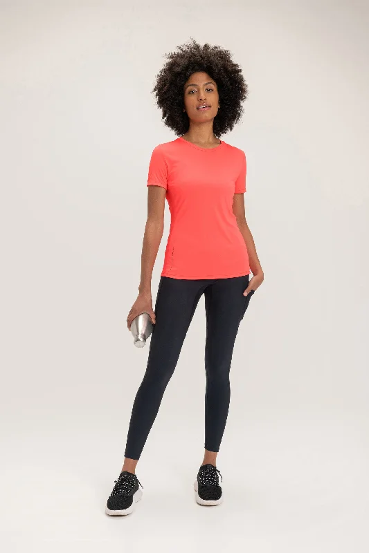 Running T-shirt Collared Crew Neck Turtle Neck