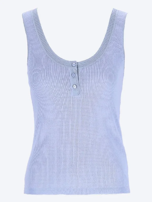 Rib knit tank top neon tank top