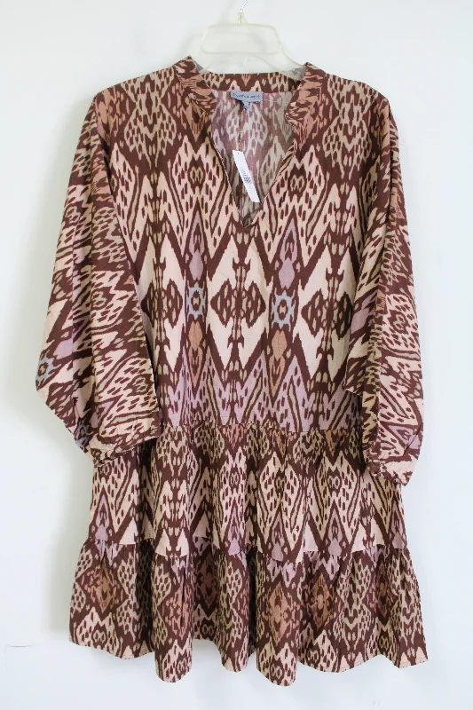 NEW Anthropologie Conditions Flowy Mini Slouchy Dolman Balloon Dress | L Tunics Travel practical