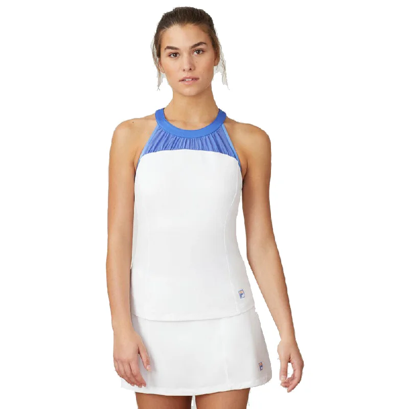 Fila Colorful Play Halter Womens Tennis Tank Top striped tank top