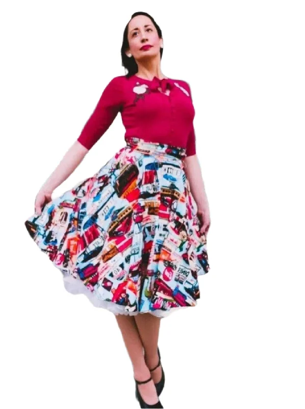 HAPPY DAZE DINER CIRCLE SKIRT lace skirt feminine