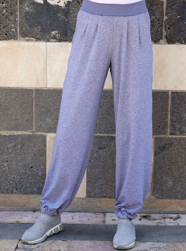 Active Pleated Pants Elegant High-Waist Pants