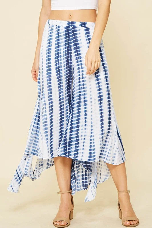 Tie Dye Crop Pants Lightweight Linen Pants
