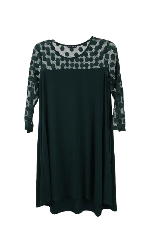 Nina Leonard Evergreen Dress | S Tunics Chic elegant