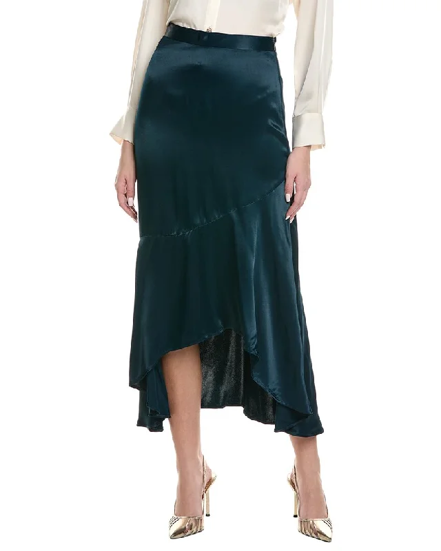 Reiss Inga Slip Skirt velvet skirt rich