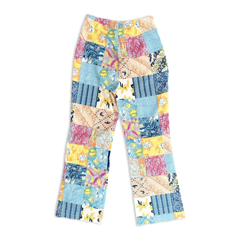 Y2K Patch Print Pants Relaxed Fit Trousers