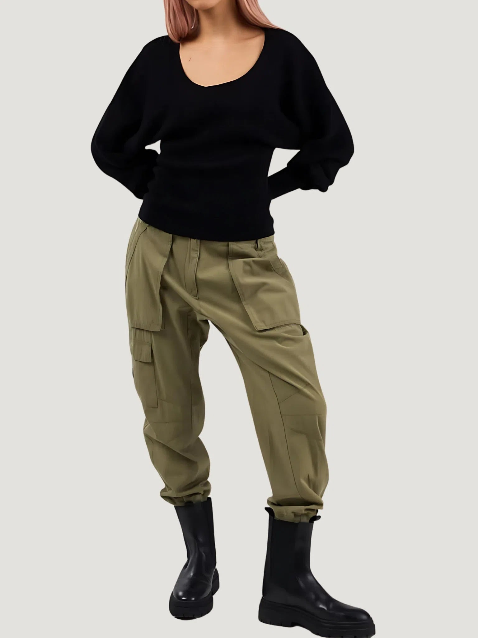dref_by_d Eden Cargo Pant Comfortable Wide-Leg Pants