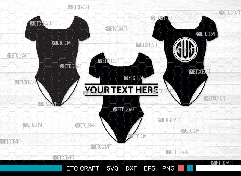 Womens Monogram, Womens Swimsuit Silhouette, Swimwear Svg, Short Sleeve Bodysuit Svg, Girl Swimsuit Svg, Bathing Suit Svg, Stylish Swimsuit Svg, Womens Swimsuit Svg, SB00045 Comfortable Seamless Bodysuit