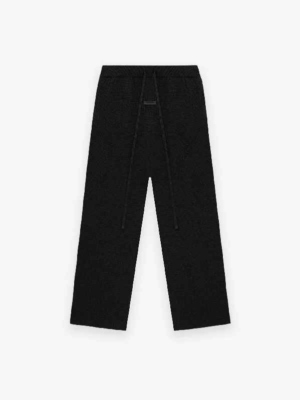 Womens Waffle Relaxed Pant Casual Yoga Pants
