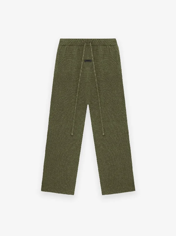 Womens Waffle Relaxed Pant Comfortable Cargo Pants