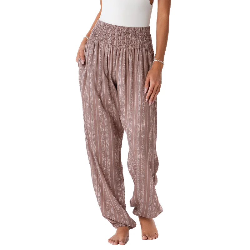 Yao Tribal Print Harem Pants Elegant Palazzo Trousers