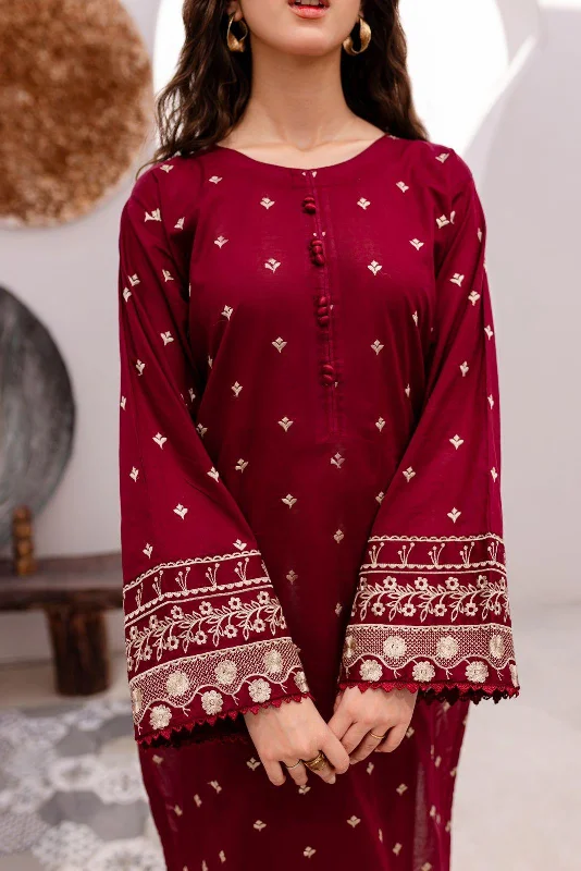 Winters 2PC Embroidered Dress-1044 Casual Short Summer