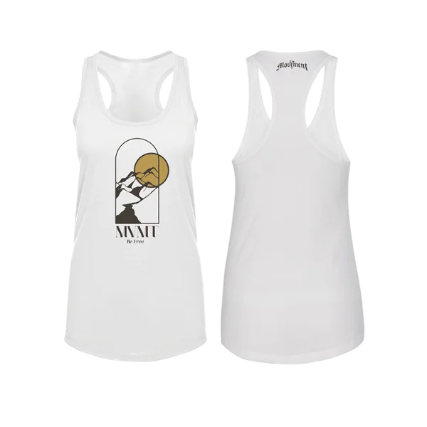 Women's Be Free Tank (White) relaxed fit tank