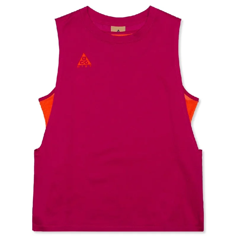 ACG Women's Tank - Sport Fuchsia/Habanero Red crew neck tank