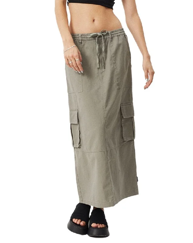 Tasman - Organic Cargo Maxi Skirt spandex blend skirt