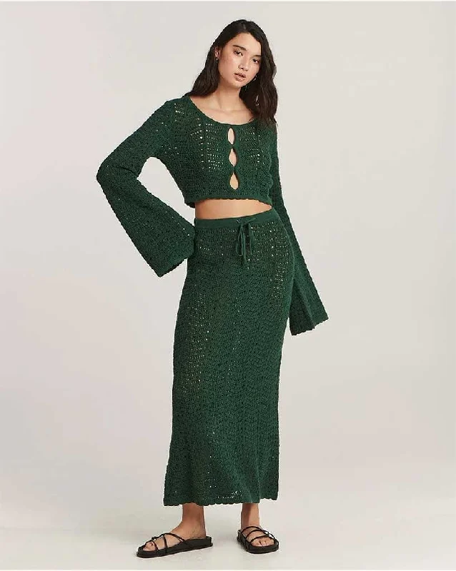 Nevis Maxi Skirt asymmetrical skirt cut