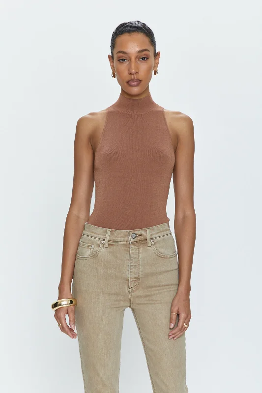 PISTOLA JANESSA MOCK NECK BODYSUIT Fashionable Bodysuit with Frill Detail