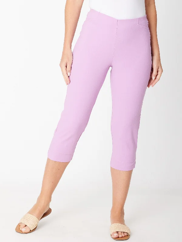 Cottolene Crop 3/4 Pant - 30825 Lavender Stylish Paperbag Waist Pants