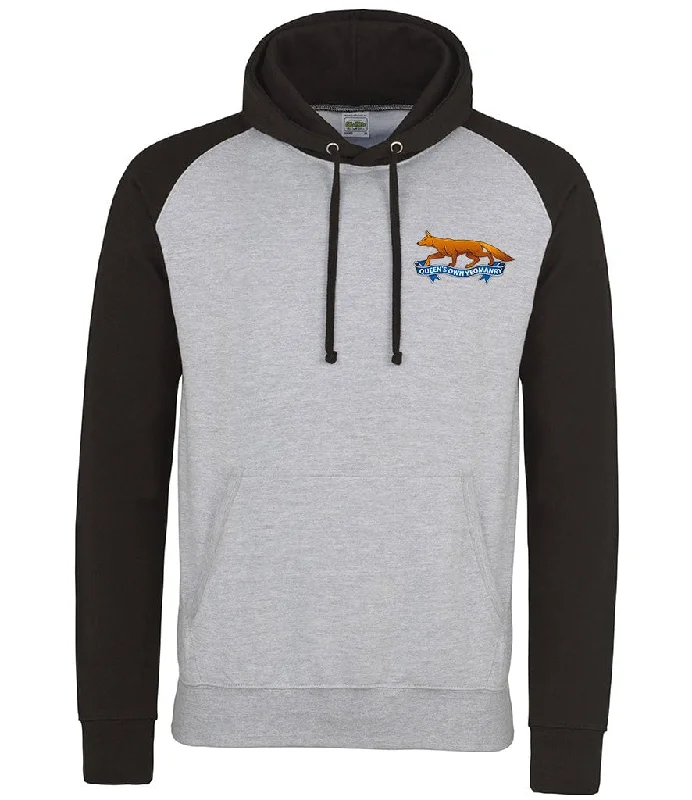 Queen's Own Yeomanry Baseball Hoodie Hoodie with Slit Hem Functional Movement