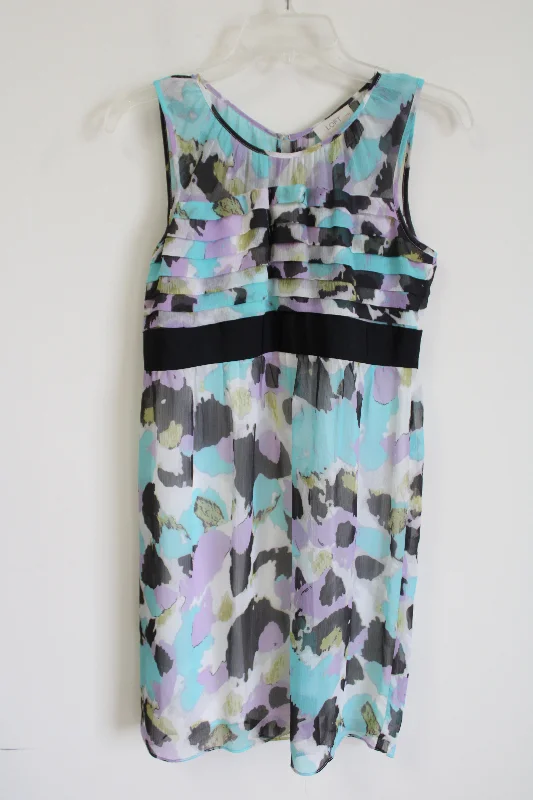 Ann Taylor LOGT Blue Chiffon Dress | 6 Petite Tunics Cozy soft