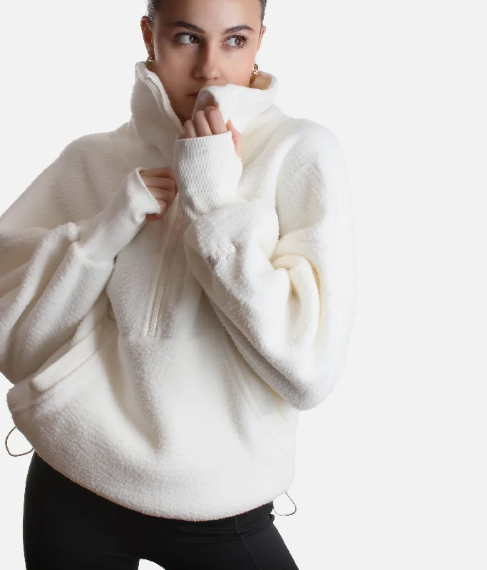 Ice Crem BIG HUG FLEECE - Half Zip Sweater Cable Knit Ribbed Knit Lace Knit