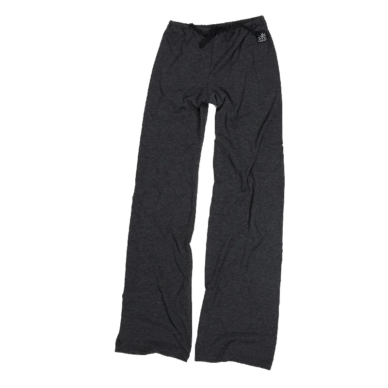 Women's Made In USA Lounge Pants | Heather Black Relaxed Fit Trousers