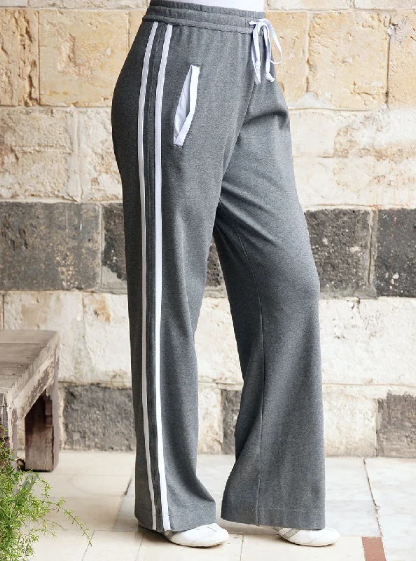 Double Striped Active Pants Formal Slim Pants