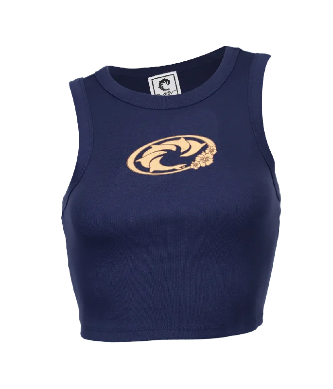 Gidget Ladies Crop Tank Top glitter tank top
