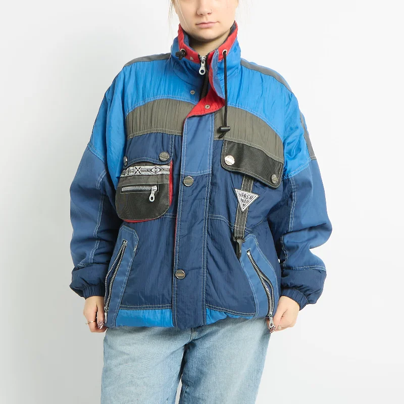 Padded Ski Jacket - UK 14 Mesh Jacket Canvas Jacket Denim Jacket