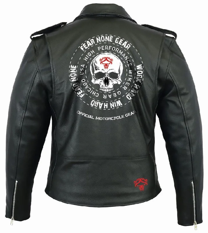 Skull Coin Rider Leather Highway Jacket Knit Jacket Woven Jacket Fleece Jacket